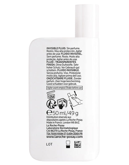 La Roche-Posay Anthelios UVMune 400 Invisible Fluid Non-Perfumed Suncream SPF50+ 50ml