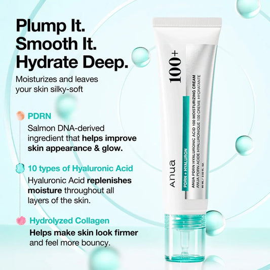 PDRN Hyaluronic Acid 100 Moisturizing Cream